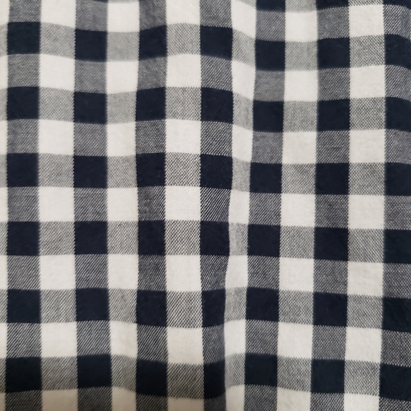 Tommy Hilfiger Classic Fit Black White Gingham Plaid Roll Tab Button Down Shirt - Picture 13 of 14